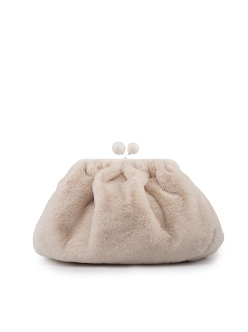 Borsa Pasticcino Gianna in tessuto extra soft furry Avorio WEEKEND MAX MARA | 2425516075600001